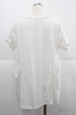 画像2: Rydia / ひげさん半袖カットソー  白Ｘ黒 I-25-12-06-027-PU-TO-SA-ZI