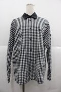 MILKBOY / ギンガムチェック長袖シャツ  黒Ｘ白チェック I-25-12-06-029-MB-BL-SA-ZI