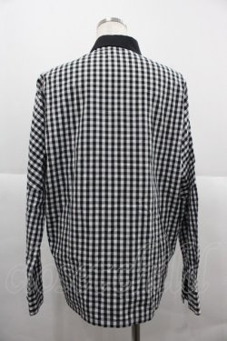 画像2: MILKBOY / ギンガムチェック長袖シャツ  黒Ｘ白チェック I-25-12-06-029-MB-BL-SA-ZI