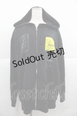KMK(KINGLY MASK) / パッチワークデザインパーカー  黒Ｘ黄色Ｘ青 I-25-12-06-030-PU-TO-SA-ZI