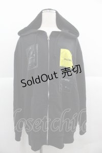 KMK(KINGLY MASK) / パッチワークデザインパーカー  黒Ｘ黄色Ｘ青 I-25-12-06-030-PU-TO-SA-ZI