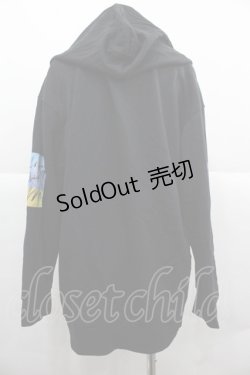 画像2: KMK(KINGLY MASK) / パッチワークデザインパーカー  黒Ｘ黄色Ｘ青 I-25-12-06-030-PU-TO-SA-ZI