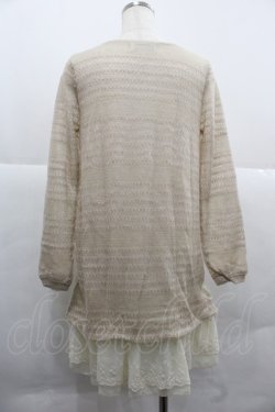 画像2: Rydia / ニット&シフォンフリルトップス  ブラウン I-25-12-06-032-PU-TO-SA-ZI