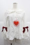 BABY,THE STARS SHINE BRIGHT / シュガーブーケ〜永遠の乙女の憧れ〜ブラウス  白Ｘ赤 I-25-12-06-005-BA-BL-SA-ZI