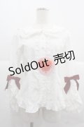 BABY,THE STARS SHINE BRIGHT / シュガーブーケ〜永遠の乙女の憧れ〜ブラウス  白Ｘ赤 I-25-12-06-005-BA-BL-SA-ZI