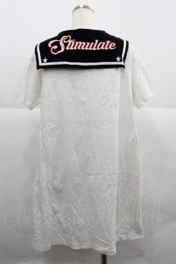 画像2: WORLD WIDE LOVE！(Rydia) / セーラー襟半袖カットワンピース  アイボリーｘ黒 I-25-12-06-033-PU-OP-SA-ZI