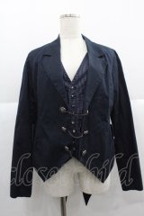 PUTUMAYO / レイヤード燕尾ジャケット  黒 I-25-12-06-034-PT-JA-SA-ZI