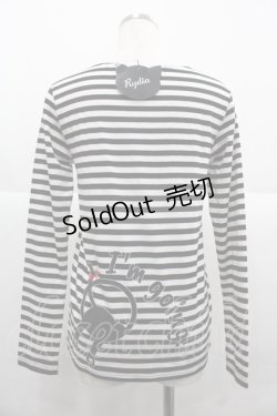 画像2: Rydia / コビニャーボーダーカットソー  黒ｘ白 I-25-12-06-035-PU-TO-SA-ZI
