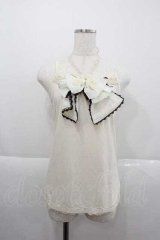 axes femme / ホルター付BIGリボンキャミ M キナリ I-25-12-09-001-AX-TO-SA-ZI