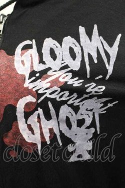 画像5: GHOST of HARLEM / GLOOMYコラボパーカー  黒Ｘ白Ｘボルドー I-25-12-09-029-GL-TO-SA-ZI