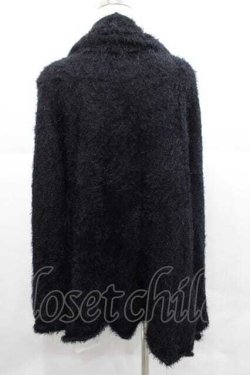 画像2: JURY BLACK / ファーロングカーディガン  黒 I-25-12-09-030-GL-TO-SA-ZI