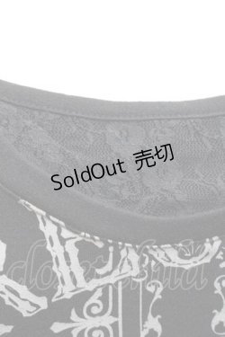 画像3: GHOST of HARLEM / クロスプリントロングカットソー  黒Ｘグレー I-25-12-09-031-GL-TO-SA-ZI