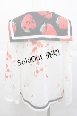 画像2: ACDC RAG / イチゴ セーラー  ホワイト I-25-12-09-032-PU-TO-SA-ZI