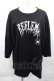 画像1: REFLEM / REFLEMロゴプリントBIG TEE  黒Ｘシルバー I-25-12-09-036-PU-TO-SA-ZI (1)