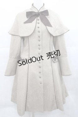 画像1: Innocent World / スタンドカラーケープ付きコート M ブラウン I-25-12-09-038-IW-CO-SA-ZI