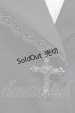 画像3: Moi-meme-Moitie / 十字架ボタン比翼ジャケット  黒 I-25-12-09-041-MO-JA-SA-ZI