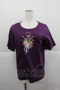 PINK HOUSE / ブーケプリントカットソー 3(M) パープル I-25-12-09-009-LO-TS-SA-ZI