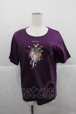 画像1: PINK HOUSE / ブーケプリントカットソー 3(M) パープル I-25-12-09-009-LO-TS-SA-ZI