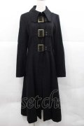 BPN / 3連ベルトロングコート M 黒 I-25-12-09-043-GO-CO-SA-ZI