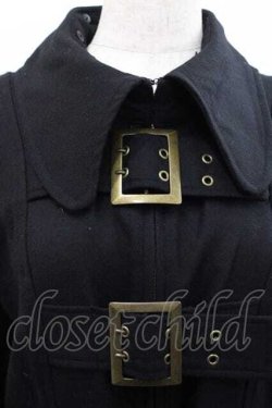画像3: BPN / 3連ベルトロングコート M 黒 I-25-12-09-043-GO-CO-SA-ZI