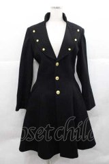 Sanplusfriend / ロングコート  黒 I-25-12-09-044-GO-CO-SA-ZI