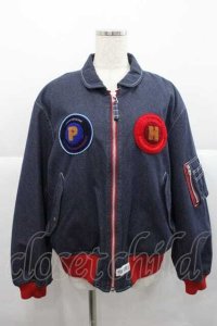 PINK HOUSE / サガラワッペン付きブルゾン  ブルー I-25-12-09-045-LO-JA-SA-ZI