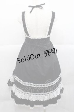 画像2: BABY,THE STARS SHINE BRIGHT / ベビードールジャンパースカート  黒Ｘ白 I-25-12-09-048-BA-OP-SA-ZI