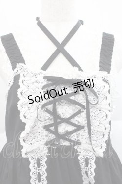 画像3: BABY,THE STARS SHINE BRIGHT / ベビードールジャンパースカート  黒Ｘ白 I-25-12-09-048-BA-OP-SA-ZI