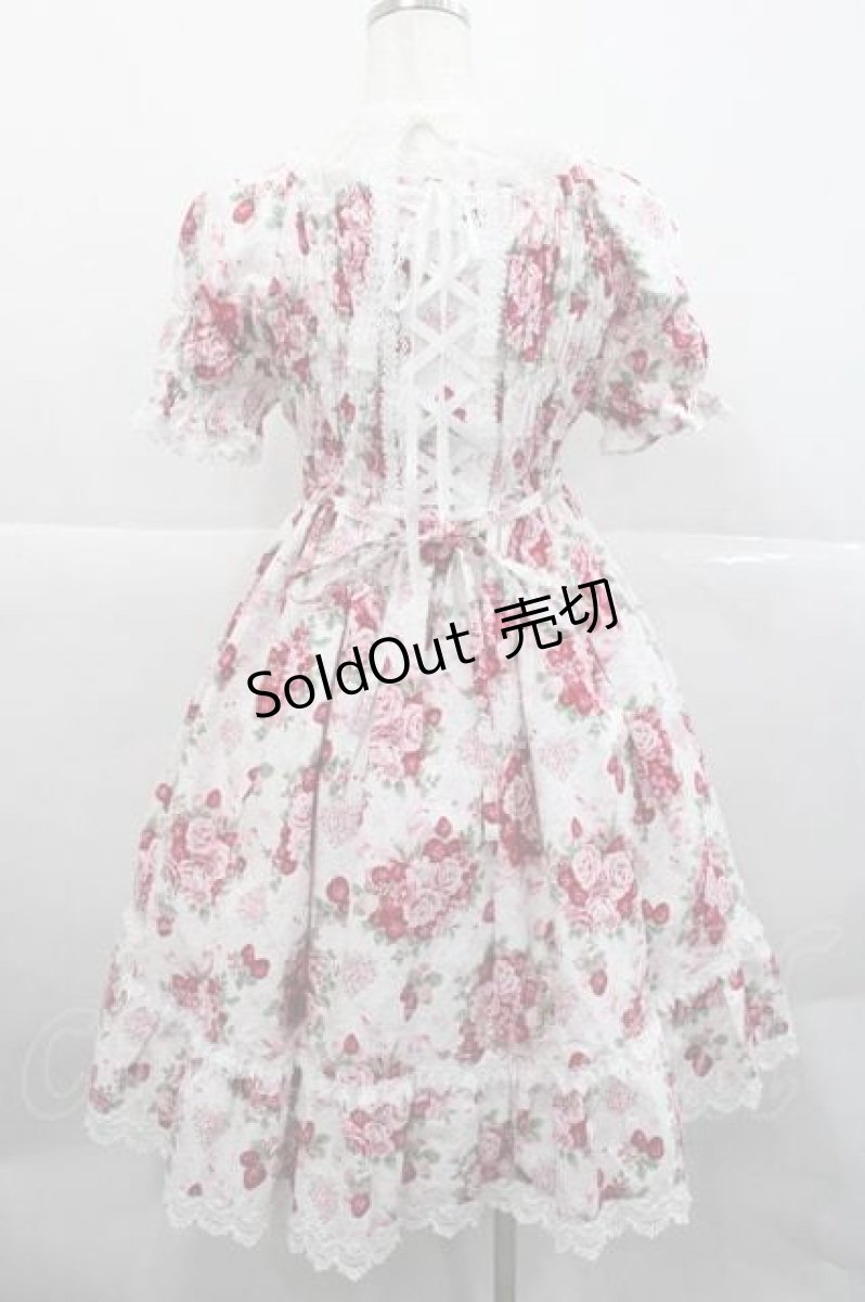 画像2: BABY,THE STARS SHINE BRIGHT / シュガーブーケ〜永遠の乙女の憧れ〜柄ワンピース  白 I-25-12-09-049-BA-OP-SA-ZI (2)