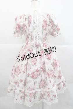 画像2: BABY,THE STARS SHINE BRIGHT / シュガーブーケ〜永遠の乙女の憧れ〜柄ワンピース  白 I-25-12-09-049-BA-OP-SA-ZI