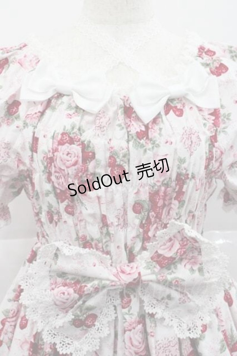 画像3: BABY,THE STARS SHINE BRIGHT / シュガーブーケ〜永遠の乙女の憧れ〜柄ワンピース  白 I-25-12-09-049-BA-OP-SA-ZI (3)