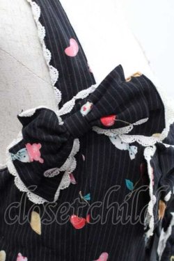 画像4: metamorphose / くまパティシエハイウエストジャンパースカート  黒 I-25-12-09-050-ME-OP-SA-ZI