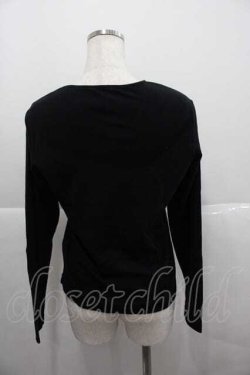 画像2: PINK HOUSE / スカーレットキャンドル刺繍入りカットソー 3(M) 黒 I-25-12-09-011-LO-TO-SA-ZI