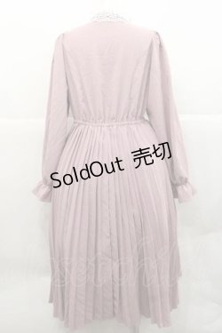 画像2: m petit by misako / AM*レースエリプリーツワンピース L ピンクＸ白 I-25-12-09-053-LO-OP-SA-ZI