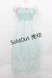 Secret Honey / サプライズマキシワンピ(Frozen Fever エルサver) 2 グリーン I-25-12-09-054-CA-OP-SA-ZI