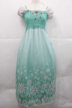 画像1: Secret Honey / サプライズマキシワンピ(Frozen Fever エルサver) 2 グリーン I-25-12-09-054-CA-OP-SA-ZI