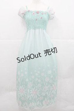 画像1: Secret Honey / サプライズマキシワンピ(Frozen Fever エルサver) 2 グリーン I-25-12-09-054-CA-OP-SA-ZI