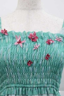 画像3: Secret Honey / サプライズマキシワンピ(Frozen Fever エルサver) 2 グリーン I-25-12-09-054-CA-OP-SA-ZI