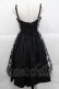 画像2: Sheglit / ローズジャガードクロスストラップワンピース M 黒 I-25-12-09-056-EL-OP-SA-ZI (2)