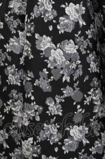 画像4: Sheglit / ローズジャガードクロスストラップワンピース M 黒 I-25-12-09-056-EL-OP-SA-ZI (4)