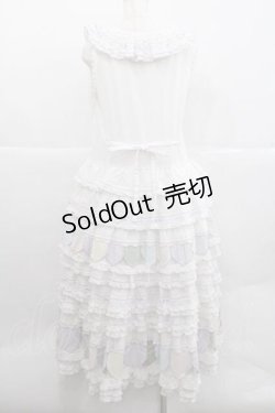 画像2: PINK HOUSE / ハートワッペンパッチワーク使いローンワンピース  白Ｘラベンダー I-25-12-09-057-LO-OP-SA-ZI