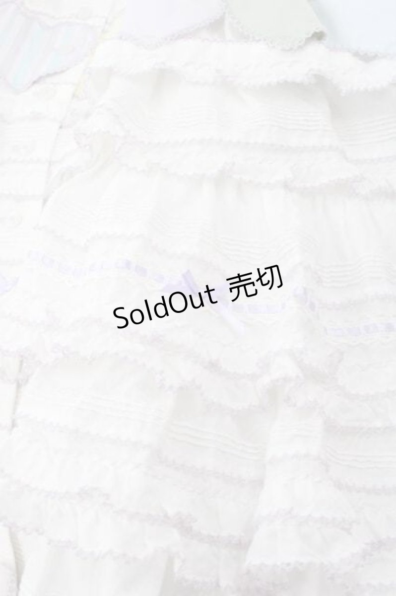 画像7: PINK HOUSE / ハートワッペンパッチワーク使いローンワンピース  白Ｘラベンダー I-25-12-09-057-LO-OP-SA-ZI (7)