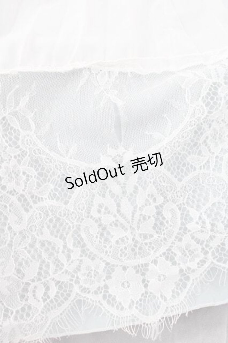 画像6: MR corset / シフォンプリーツワンピース  白Ｘサックス I-25-12-09-061-PU-OP-SA-ZI (6)