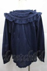 画像2: PINK HOUSE / 綿レース使いブラウス  ネイビー I-25-12-09-013-LO-BL-SA-ZI (2)