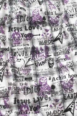 画像4: ALGONQUINS / チェック総柄切替ワンピース  黒Ｘチェック I-25-12-09-062-AL-OP-SA-ZI