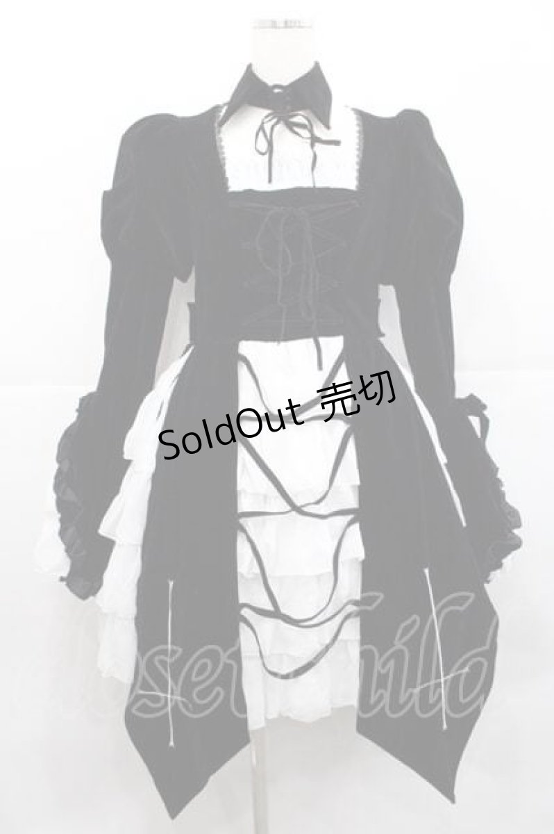 画像1: ATELIER PIERROT / Blackwing Crucifix Dress Set -水銀燈コラボ-  ブラック I-25-12-09-063-EL-OP-SA-ZI (1)