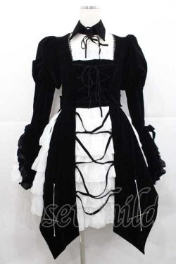 画像1: ATELIER PIERROT / Blackwing Crucifix Dress Set -水銀燈コラボ-  ブラック I-25-12-09-063-EL-OP-SA-ZI