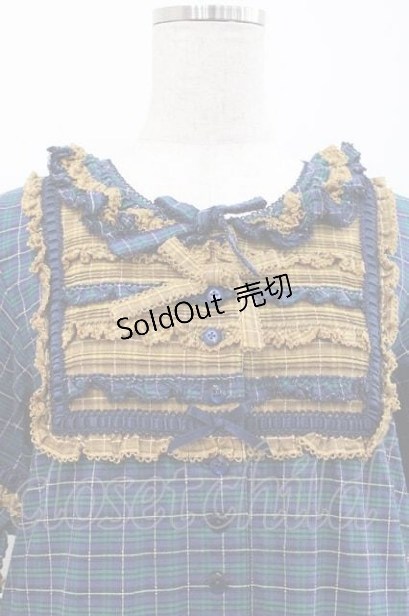 画像4: PINK HOUSE / オリジナルコードチェックワンピース  ネイビー I-25-12-09-064-LO-OP-SA-ZI (4)