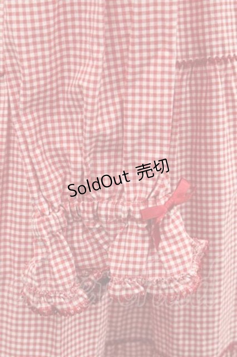 画像4: PINK HOUSE / gingham hood dress  赤 I-25-12-09-065-LO-OP-SA-ZI (4)