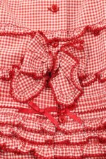 画像5: PINK HOUSE / gingham hood dress  赤 I-25-12-09-065-LO-OP-SA-ZI (5)